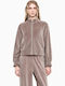 Damen-Sweatjacke Puder