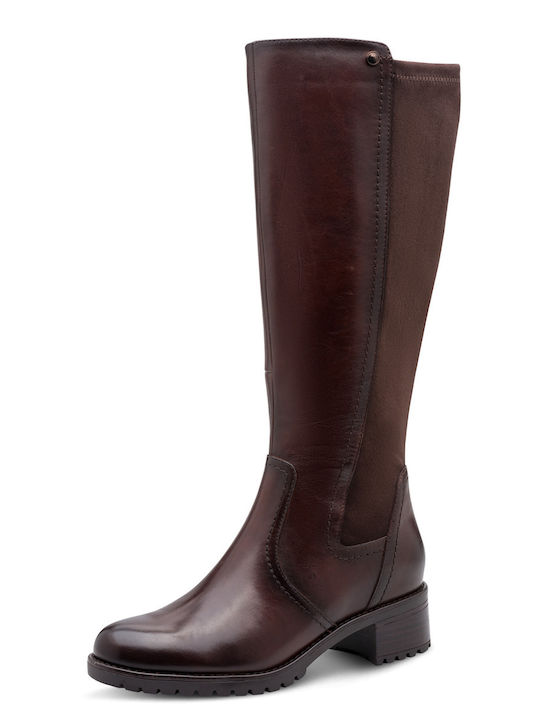 Jana Brown Leather Women's Riding Boots