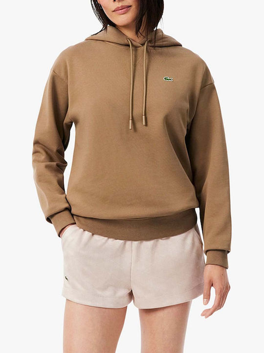 Lacoste Hoodie in Sandbraunfarbenen Sandybrown-