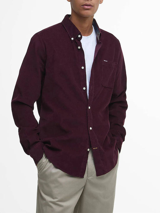 Barbour Ramsey Corduroy Shirt Regular Fit Bordeux