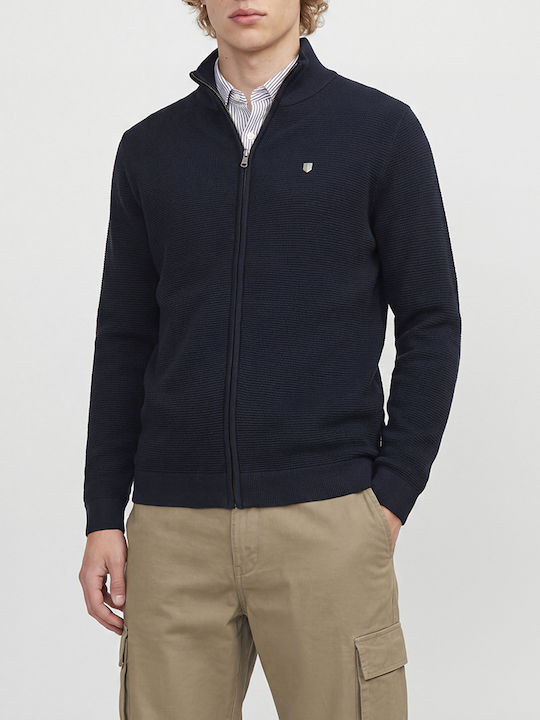 Jack & Jones Men's Knitted Cardigan Night Sky D...