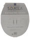 Tema E-1976 Plastic White Toilet Seat