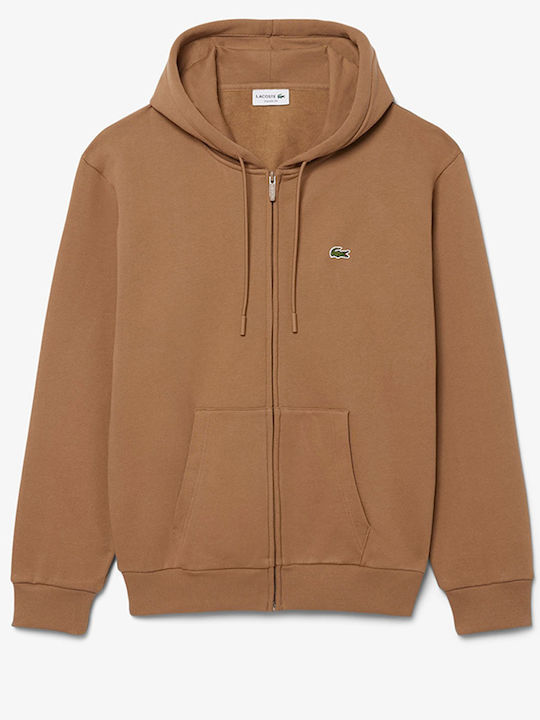 Lacoste Sweatshirt mit Kapuze Braun