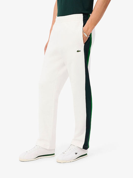 Lacoste Долнище на анцуг Бял