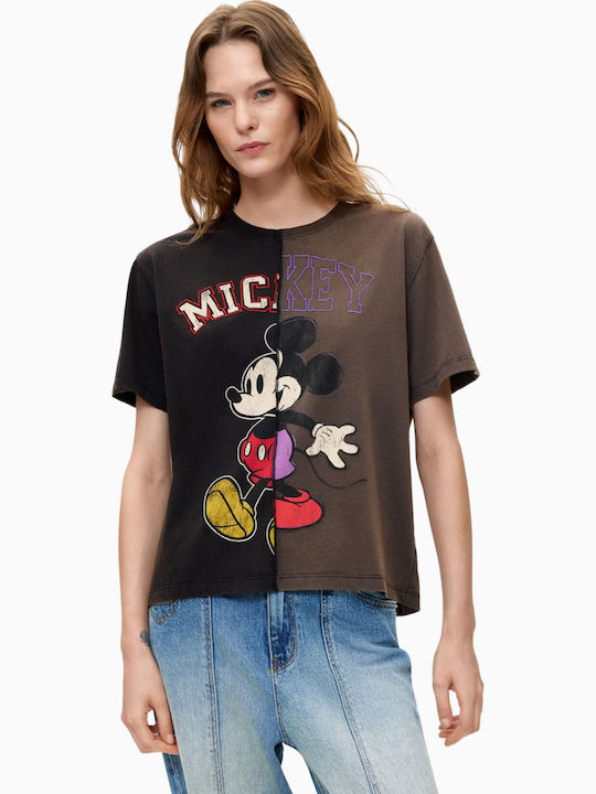Desigual Graues Damen-T-Shirt