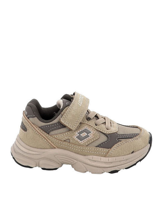 Lotto Kinder-Sneaker mit Klettverschluss in Khaki