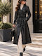 Damen-Trenchcoat Schwarz