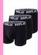 Men's Printed Black Boxers 3-Pack