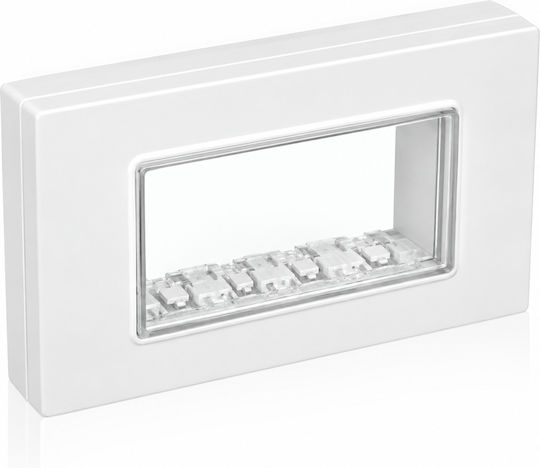 Lineme Waterproof Recessed Wall Switch with Frame White