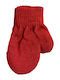 Kinderhandschuhe Strickfäustlinge für Neugeborene Rot