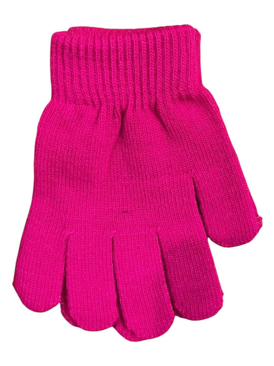Kinderhandschuhe Gestrickt Fuchsia