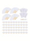 Set of 60 Foldable Bamboo Lanterns White Paper Typec Home 60 Organza Bags Elegant Handheld Lanterns Wedding Guest Favors Baptism Summer Events Creative DIY Projects