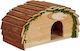 Relaxdays Hedgehog House Straw Metal Frame Brown-green 40 X 30 X 25 Cm