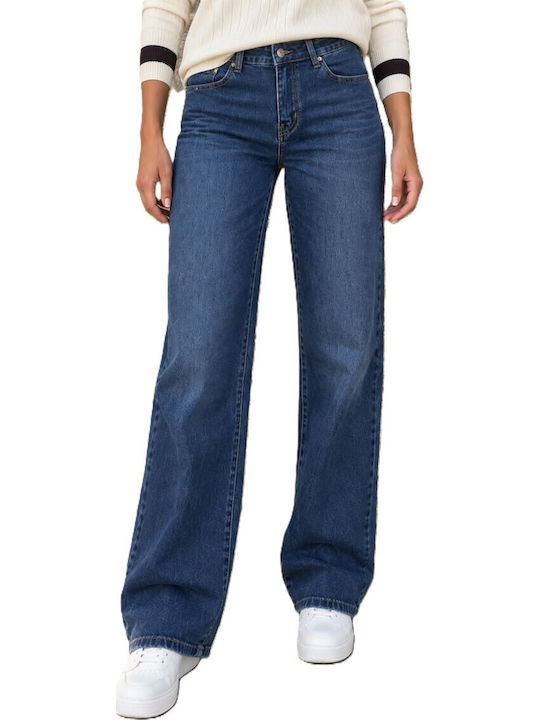 High-Rise Women's Push-Up Straight-Leg Jeans