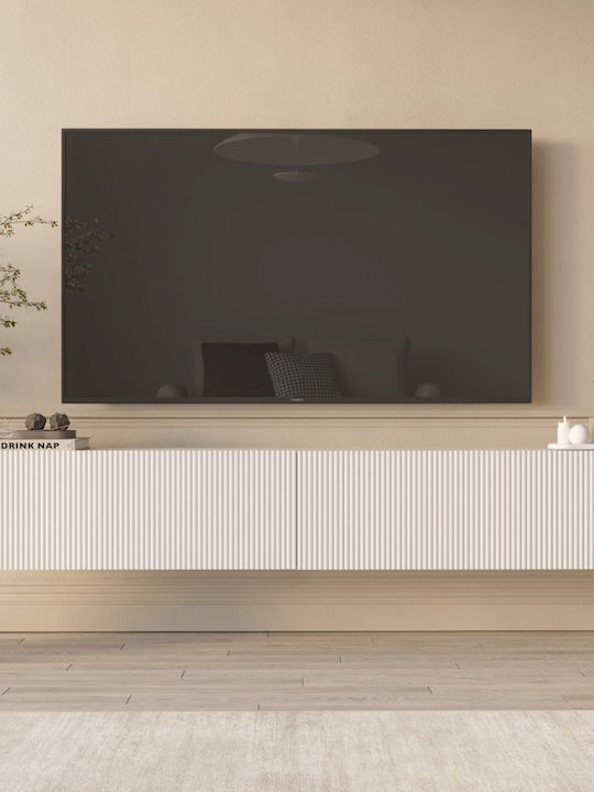 Stand TV Ln Alb L180xA30xÎ32cm