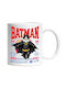 Ragdoll Cat In A Batman Costume With Cape, Nighttime Hero, Cartoon, Kids, Animal Lovers Cană Ceramică Albă 330ml (Personalizată)
