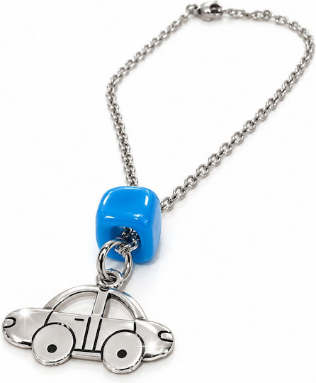 Amulet Norocos pentru Mașină Athinodorou Handmade Mașină din Oțel cu Piatră Albastră 09ya00002