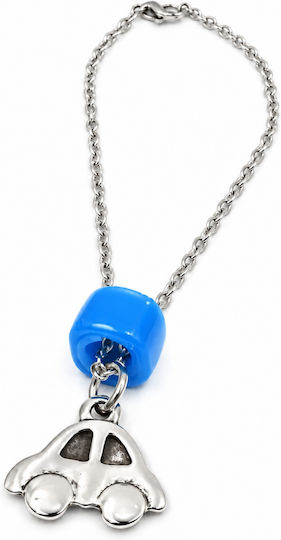 Talisman Norocos pentru Mașină Athinodorou Handmade Mașină din Oțel cu Piatră Albastră 09ya00001