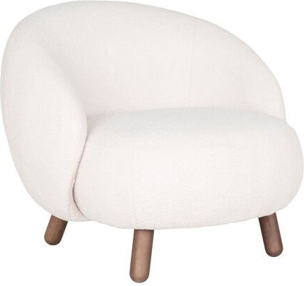 Brea 148 Swivel Armchair White 76x80x68cm