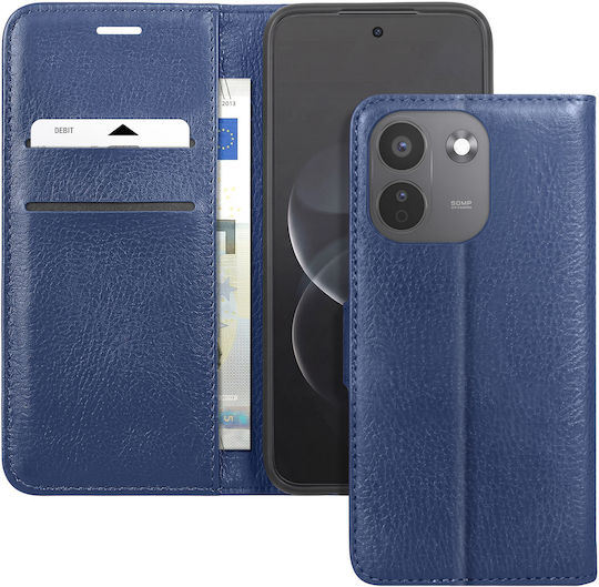 Zanaé Wallet Case Redmi Note 17 Pro Max Grained Effect Stand Night Blue