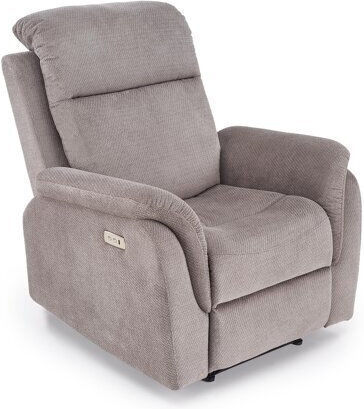 Houston 2216 Fotoliu Relax Reclinabil Rotativ Gri Deschis 92x86x90cm