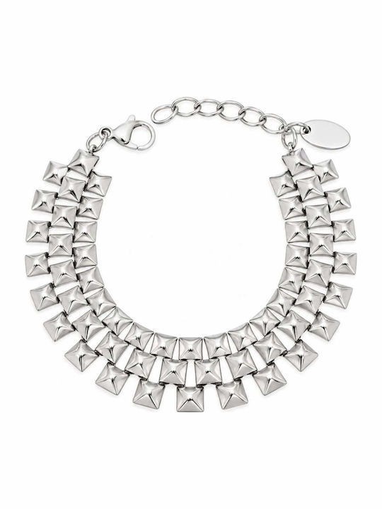 Charmy Damenarmband aus Edelstahl 18 cm