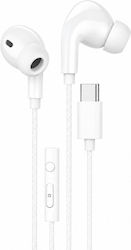 Hoco DM48 In-ear Handsfree Ακουστικά με Βύσμα USB-C Hoco DM48 In-ear Handsfree Ακουστικά με Βύσμα USB-C