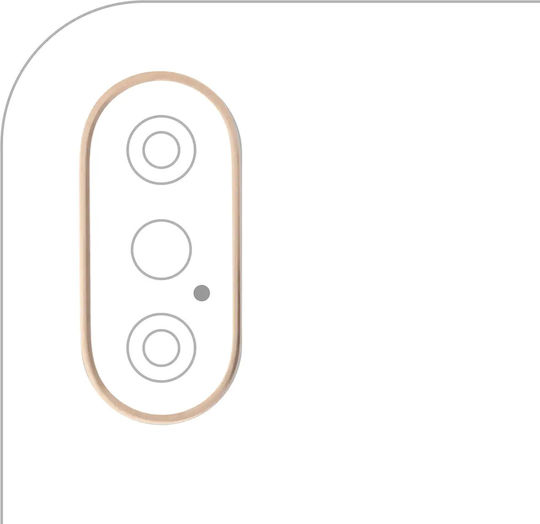 Back Camera Protection Metal Frame Gold for iPhone XS / XS Max