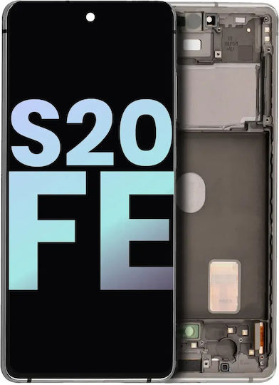 Οθόνη OLED Assembly με Μηχανισμό Αφής και Πλαίσιο για Samsung Galaxy S20 Fe 4g / 5g (Λευκό)