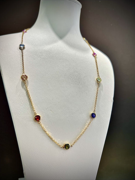 Colier din Aur de 14K cu Zircon Colier din Aur de 14K cu Zircon