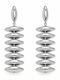 Silver Stainless Steel 316L Long Statement Earrings 8cm E5007