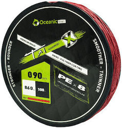 Oceanic Advanced Χ PEx8 Νήμα Ψαρέματος 100m / 0...