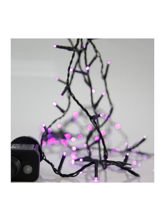 240 Purple LED Lights 3 m String