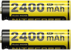 NiteCore AA 2400mAh 1.5V 2τμχ NiteCore AA 2400mAh 1.5V 2τμχ