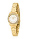 Magia Women's 24mm Battery-Powered Watch with Gold Metal Bracelet