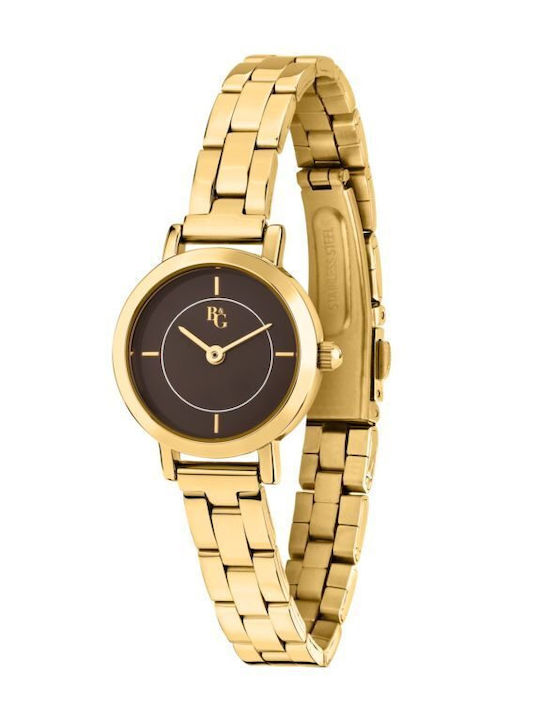 Women's 24mm Battery-Powered Watch with Gold Metal Bracelet