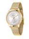 Ninfa Women's Watch 34mm Battery-Powered with Gold Metal Bracelet