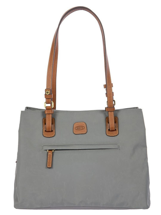 Bric's Milano Grey Fabric Women's Shoulder Bag