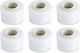 Set de 6 Role Mini de Folie Stretch Manuală pentru Ambalarea Înfășurarea și Fixarea Produselor, Utilizare în Depozit și Transport, 12,5 Cm, 0,38 Kg per Rolă, Transparentă