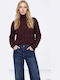 Damen-Rollkragenpullover Warm Brown