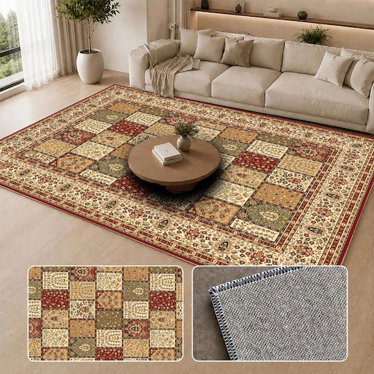 Homeone Flat Velvet Multicolour Runner Rug with Fringes 80x150cm
