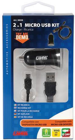 Lampa Regular USB 2.0 to Micro USB Cable Blue 1m L3893.8/T 1 pc