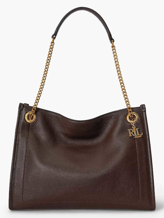 Leather Women's Shoulder Bag Chestnut Brown