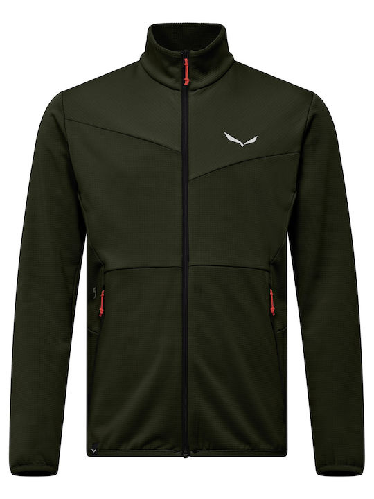 Salewa Polarlite Jachetă Fleece Bărbați Kaki