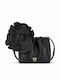 Lederner Damenbeutel Suede Black Nero