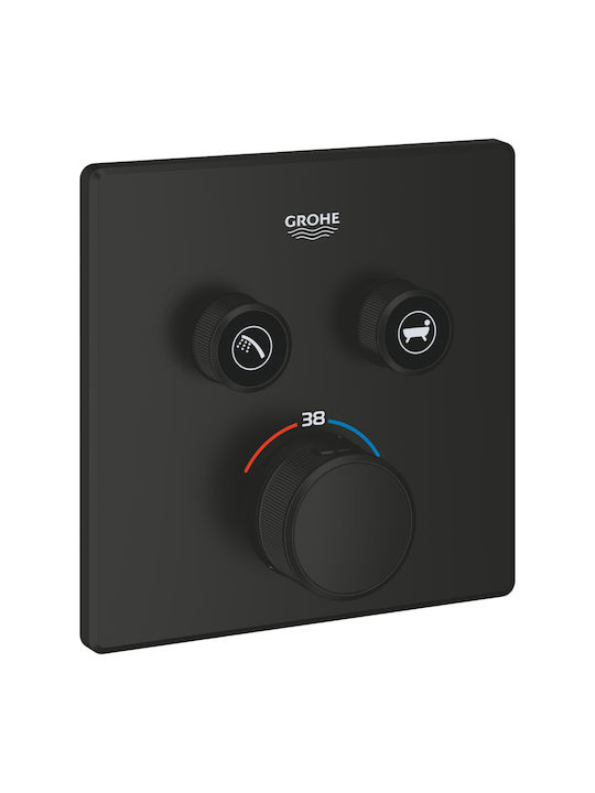 Grohe Unterputz-Brausebatterie-Mischer Schwarz ...