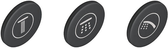 Grohe 14079xh0 Smartcontrol Trim Set 3 Covers Abs Black