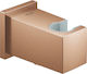 Grohe 26370dl0 Euphoria Cube Shower Outlet Elbow 1/2" X 1/2" Hand Shower Holder Matte Copper