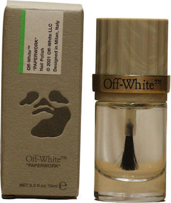 Off White Paperwork Superior Лак за Нокти Гланцов Лак за Нокти Paperwork 10ml