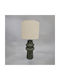 InTheBox Aro Ceramic Table Lamp for E14 Socket with Beige Shade and Green Base